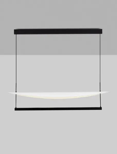LED stmievateľný čierno-biely dizajnový luster Diona 3 – Čierno-biela