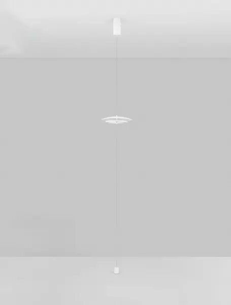 LED stmievateľná bielo-chrómová stojaca lampa Olos-50 – 50 x 12 cm