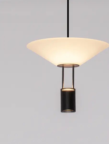 LED čierny dizajnový luster Anafi 210