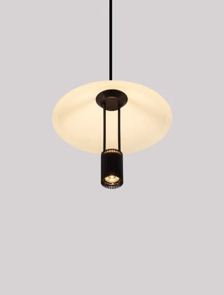 LED čierny moderný luster Anafi