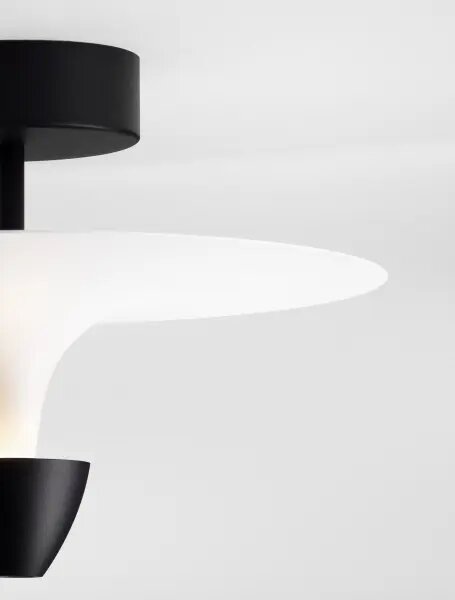 LED čierno-biele moderné stropné svietidlo Luet
