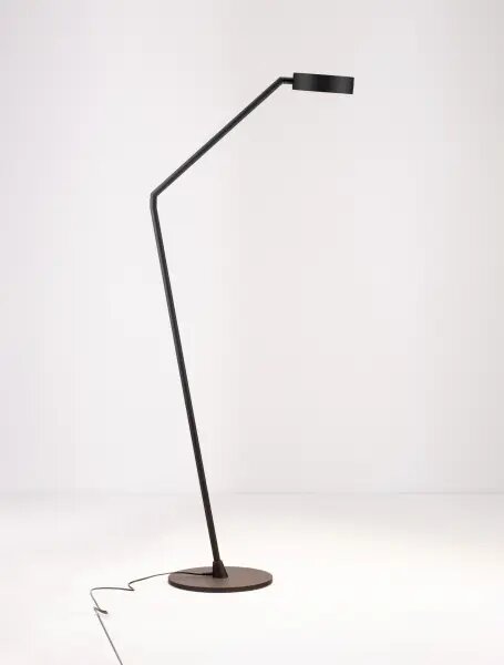 LED stmievateľná čierna stojaca lampa Afi
