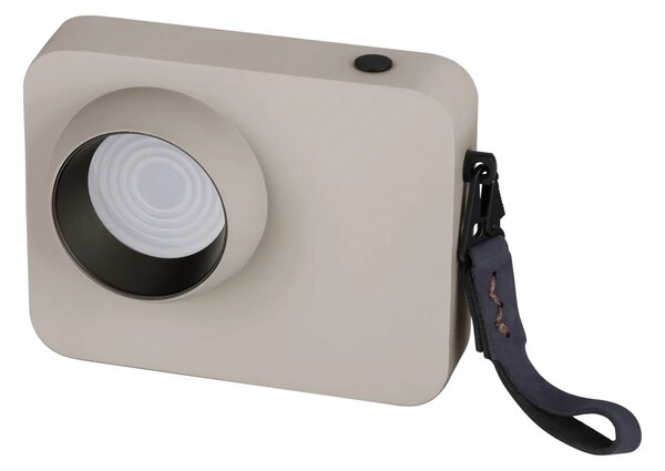 LED stmievateľná béžová stolná lampa Kedros 2