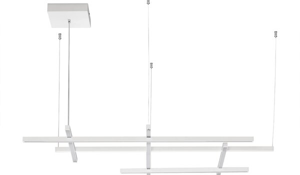 LED stmievateľný biely dizajnový luster Pace