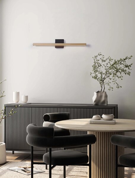 LED zlaté beige & čierna nástenné svietidlo Lios