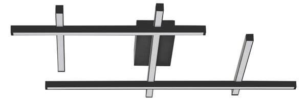 LED stmievateľné čierne moderné stropné svietidlo Pace 2