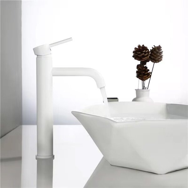 Umývadlový faucet Rea Lungo White High