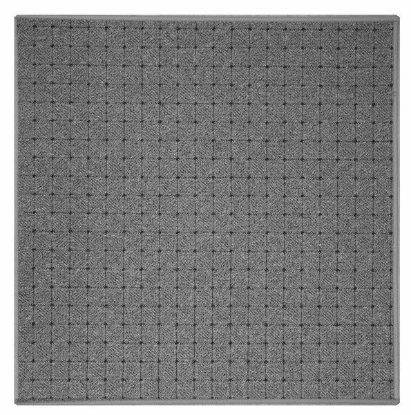 Vopi , Kusový koberec Udinese šedý štvorec, 80x80, šedá, chodba / predsieň
