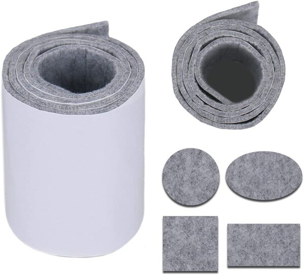 Samolepiaci technický filc 4,5 mm, farba šedá, metráž 100 cm