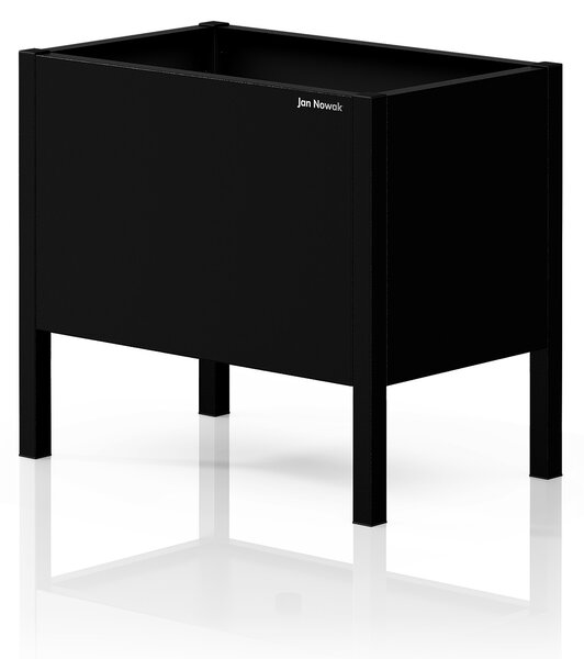 Malý čierny kovový obal na kvetináč: DAISY 400 x 350 x 250 mm
