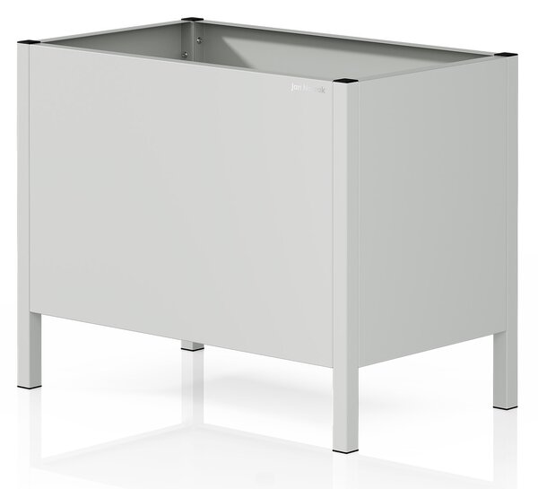 Veľký sivý kovový obal na kvetináč: DAISY 500 x 400 x 300 mm