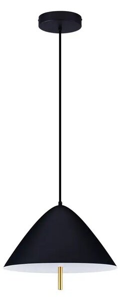 LED čierny moderný luster Oros