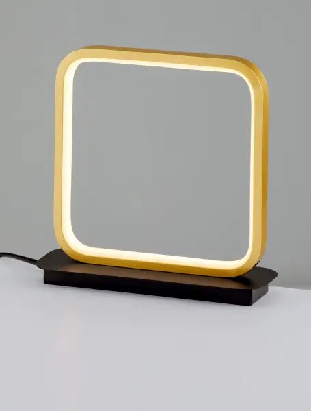 LED čierno-zlatá stolná lampa Imar