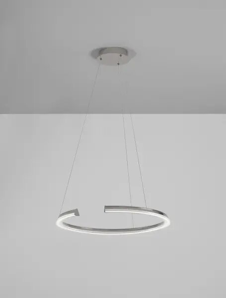 LED stmievateľný chrómový moderný luster Elmo – Chromová