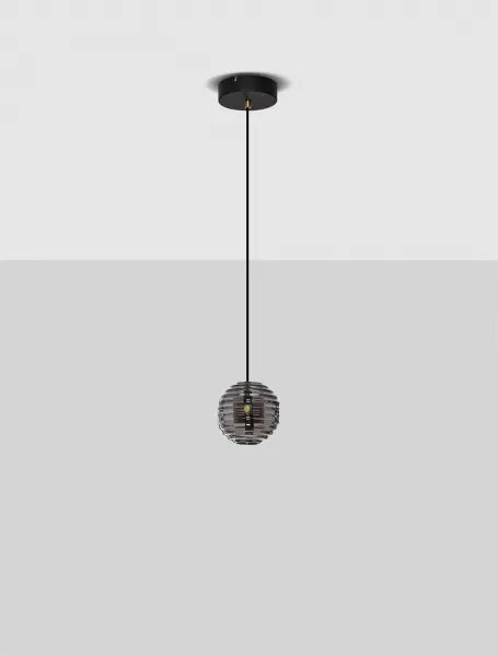 LED čierno-zlatý dizajnový luster Las