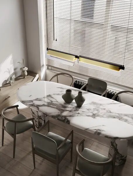LED stmievateľný čierno-zlatý dizajnový luster Apnea 160