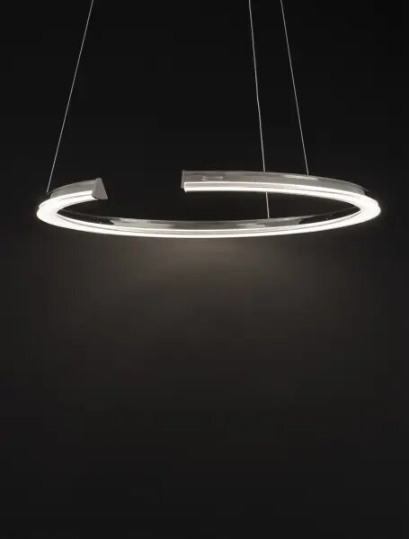 LED stmievateľný chrómový moderný luster Elmo – Chromová