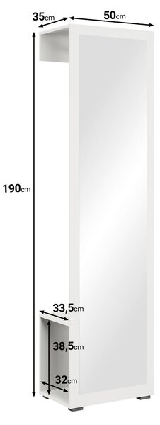 PREDSIEŇOVÝ NÁBYTOK, 50/190/35 cm P & B - Online Only drobný nábytok, Online Only