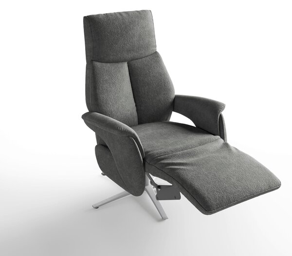 RELAXAČNÉ KRESLO, textil, tmavosivá Sit & More - Online Only obývacie izby, Online Only