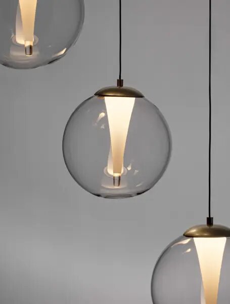 LED stmievateľný zlatý moderný luster Gi