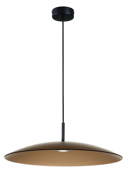 LED čierno-moca hnedý moderný luster Polifemo 60 – Hnedá