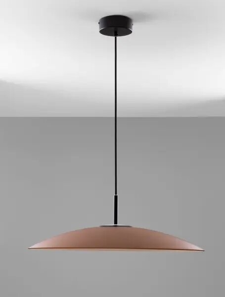 LED čierno-moca hnedý moderný luster Polifemo 60 – Hnedá