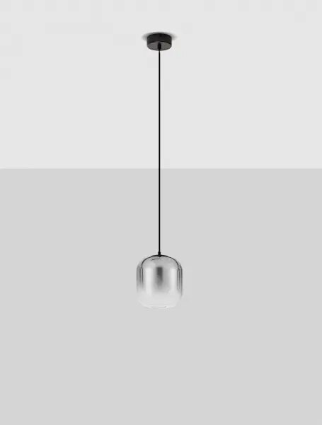 LED čierno-šedý dizajnový luster Aelia