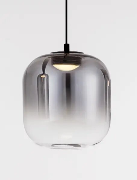 LED čierno-šedý dizajnový luster Aelia