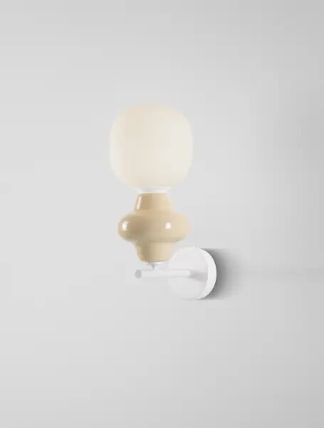 LED béžové svietidlo na stenu Clio