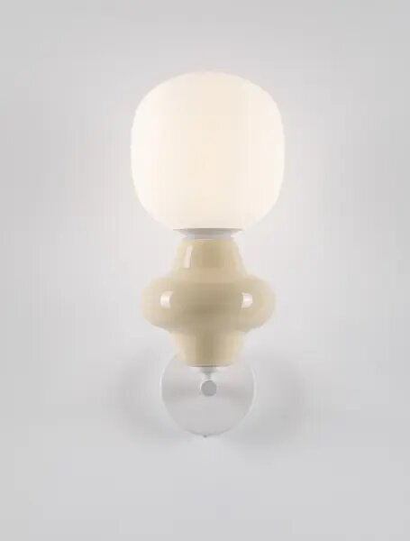 LED béžové svietidlo na stenu Clio