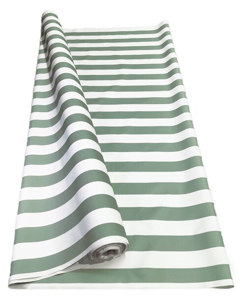 Venkovní látka Pergola (Oxford), 200 g/m², 70x160 cm, bílo-šedé proužky 5 cm