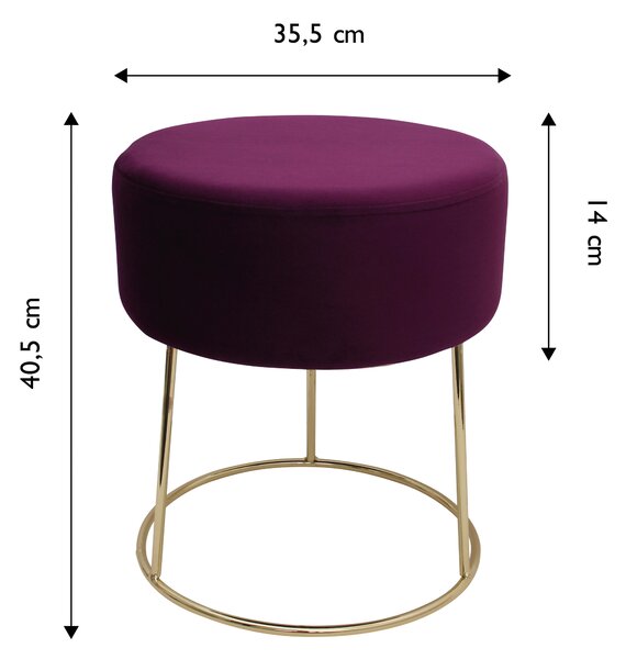 TABURETKA, textil, 35,5/40,5/35,5 cm Echtwerk - Kreslá, Online Only
