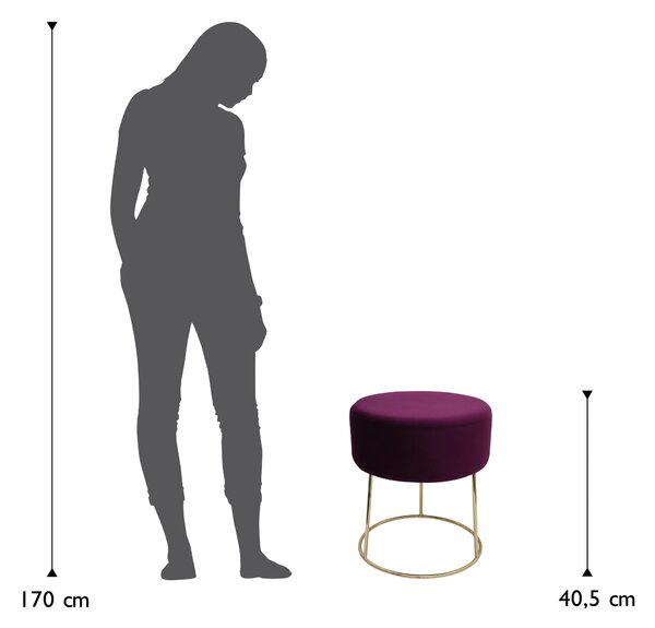 TABURETKA, textil, 35,5/40,5/35,5 cm Echtwerk - Kreslá, Online Only