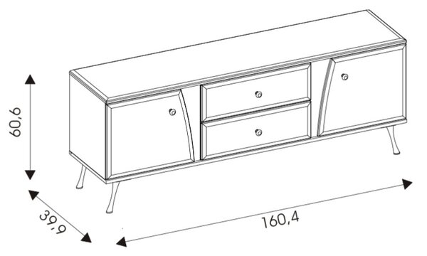 LUXOR LX01 stolík pod TV