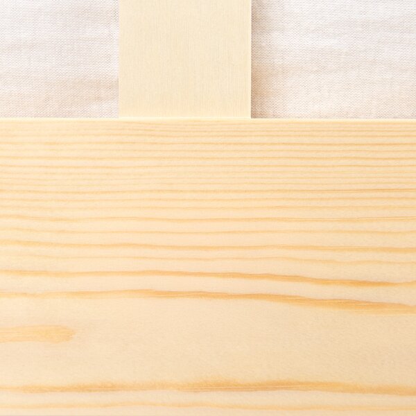Posteľ svetlohnedá borovicové drevo MDF 90 x 200 cm s čelom minimalistický škandinávsky štýl spálňa detská izba