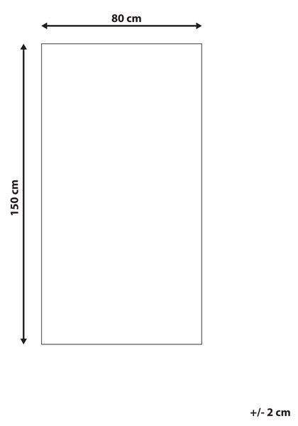 Koberec béžová syntetický materiál 80 x 150 cm izbový vonkajší s orientálnym vzorom moderný balkón a terasa