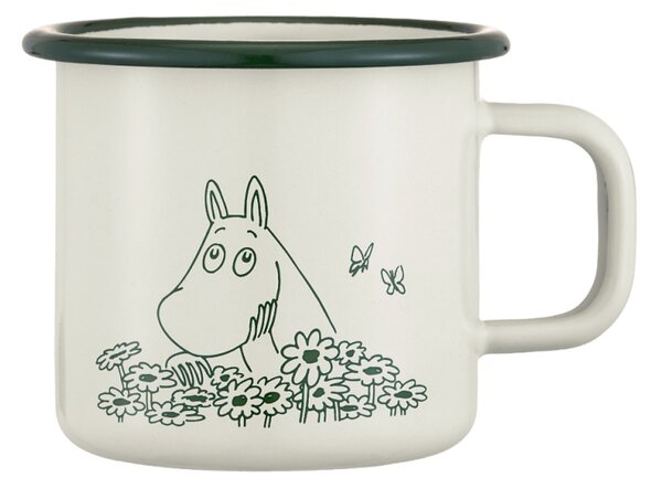 Muurla Hrnček Moomin Summer Crush 0,37l, smalt / béžový