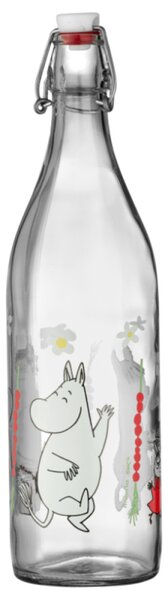 Muurla Sklenená fľaša Moomin Wild Strawberries 1l