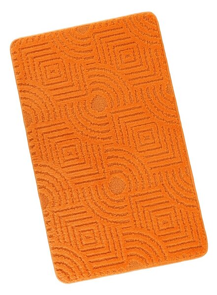 Kvalitex Kúpeľňová predložka 60x100cm bludisko oranžové