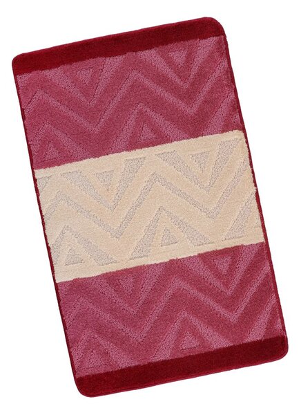 Kvalitex Kúpeľňová predložka 60x100cm chevron burgundy