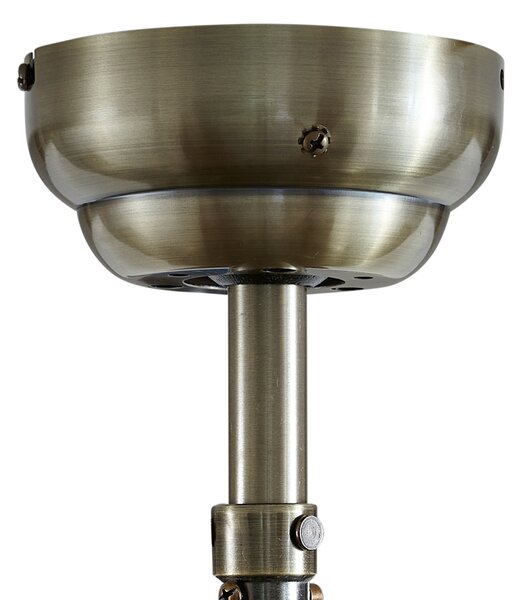 Stropný ventilátor mosadzný s drevom 107,5 cm s ťahovým spínačom - Mistral Karel
