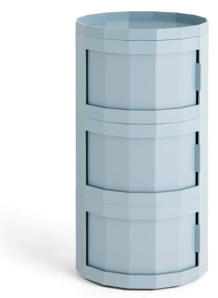 HAY Úložný stolík Facet Cabinet 30, misty blue