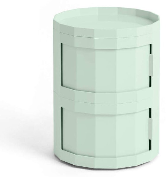 HAY Úložný stolík Facet Cabinet 20, soft mint