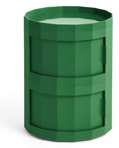 HAY Úložný stolík Facet Cabinet 20, spinach green