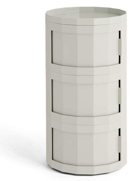 HAY Úložný stolík Facet Cabinet 30, misty grey