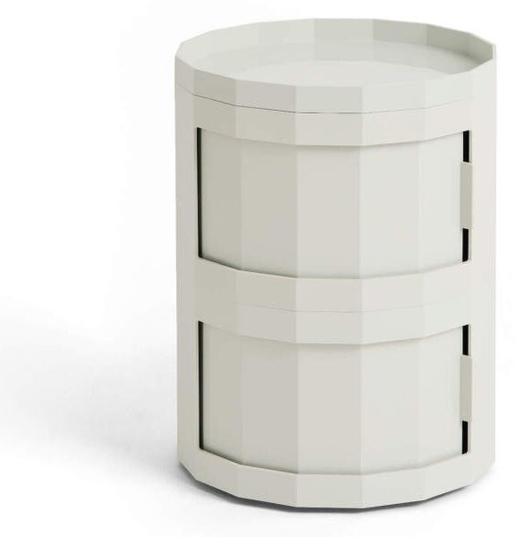 HAY Úložný stolík Facet Cabinet 20, misty grey