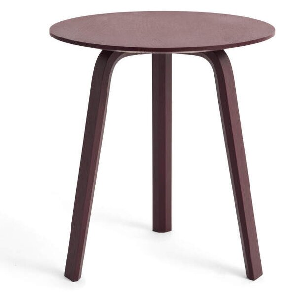 HAY Stolík Bella Coffee Table Ø45x49, dark bordeaux