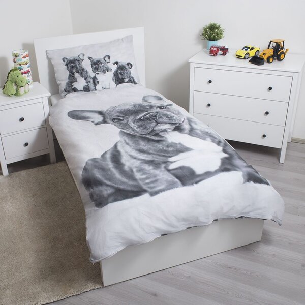 Jerry Fabrics Obliečky Bulldog - 140 x 200 cm / 70 x 90 cm
