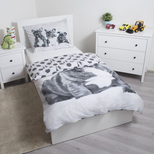Jerry Fabrics Obliečky Bulldog - 140 x 200 cm / 70 x 90 cm