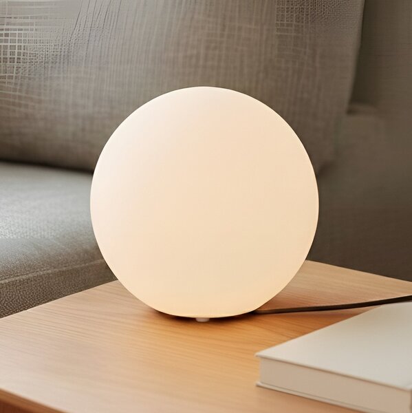 Stolové Lampa Lindby, Marike, Biela, Obývacia izba, Sklo, Moderný